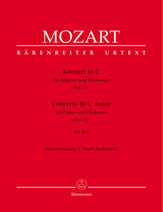 Concerto No. 21 in C Major, K. 467 piano sheet music cover